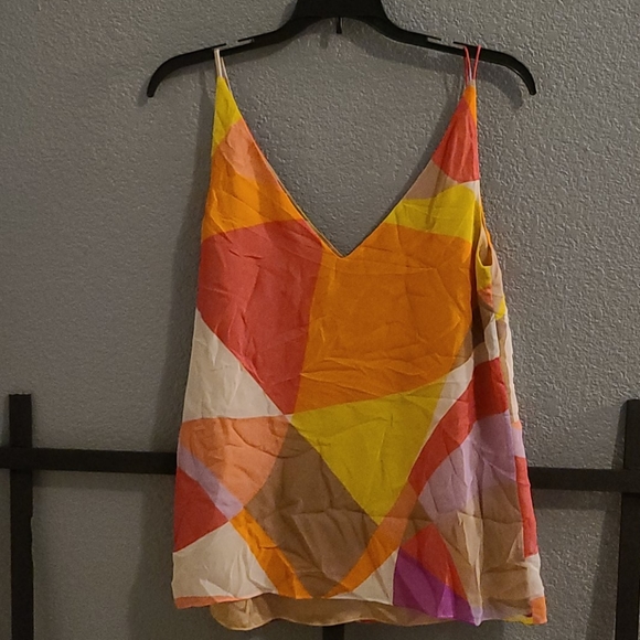 Silk Trina Turk top,  elegant - Picture 10 of 15